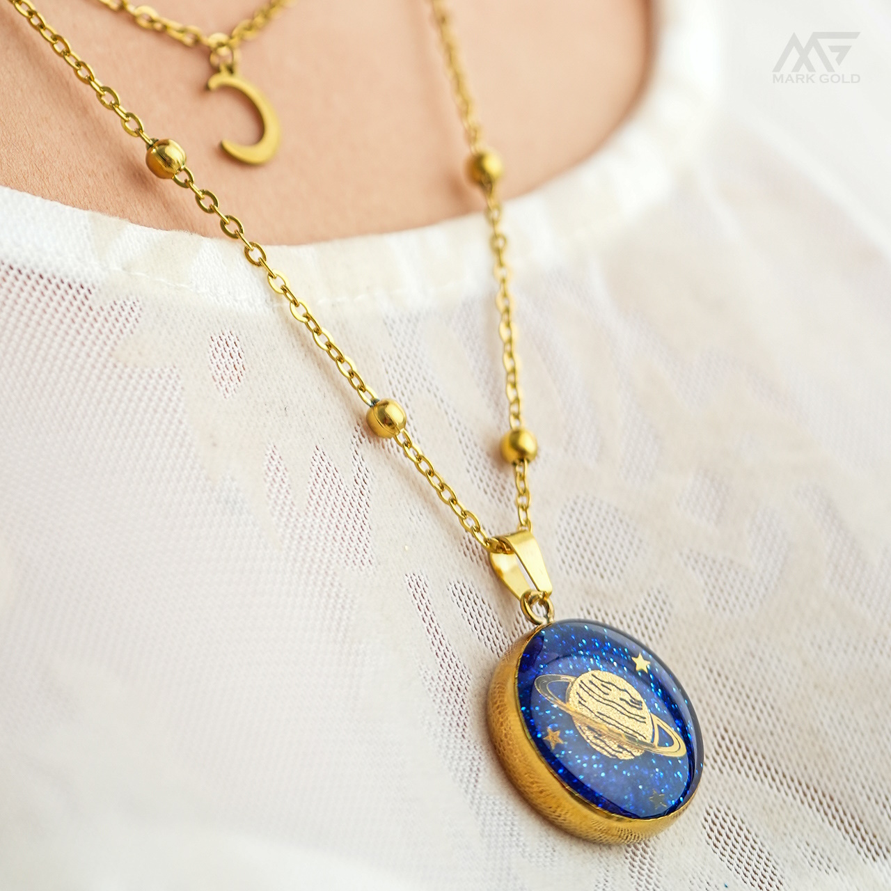 ست زیورآلات روکش طلا طرح هستی