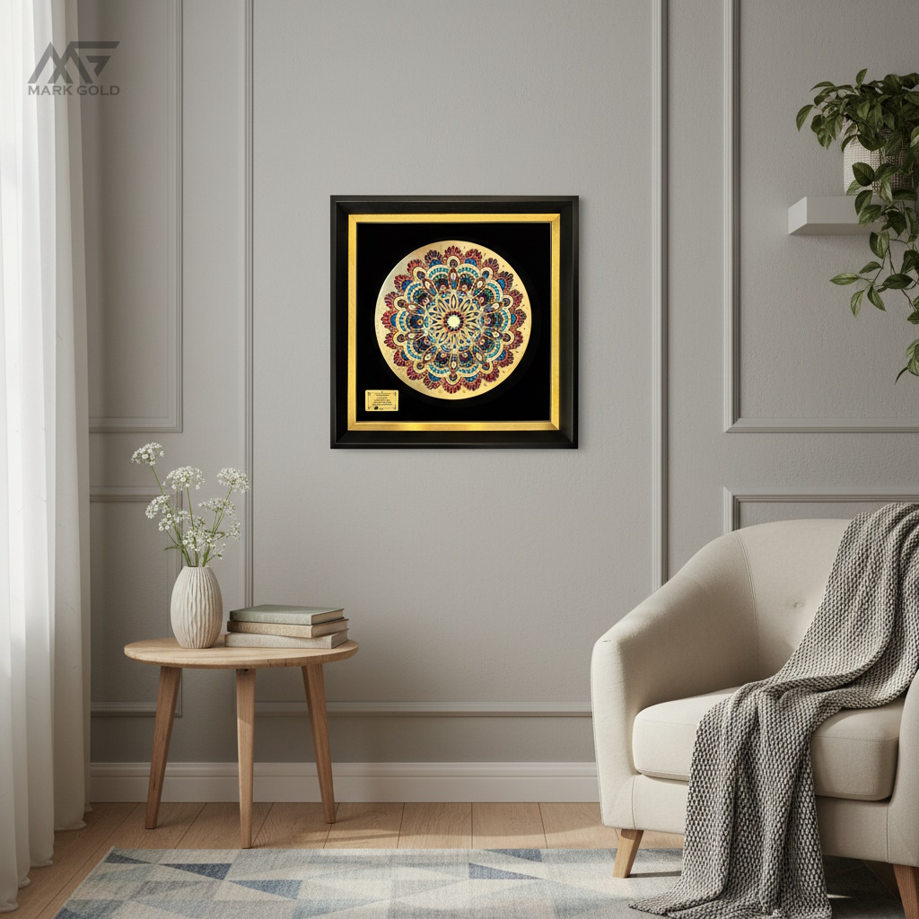 بشقاب روکش طلا