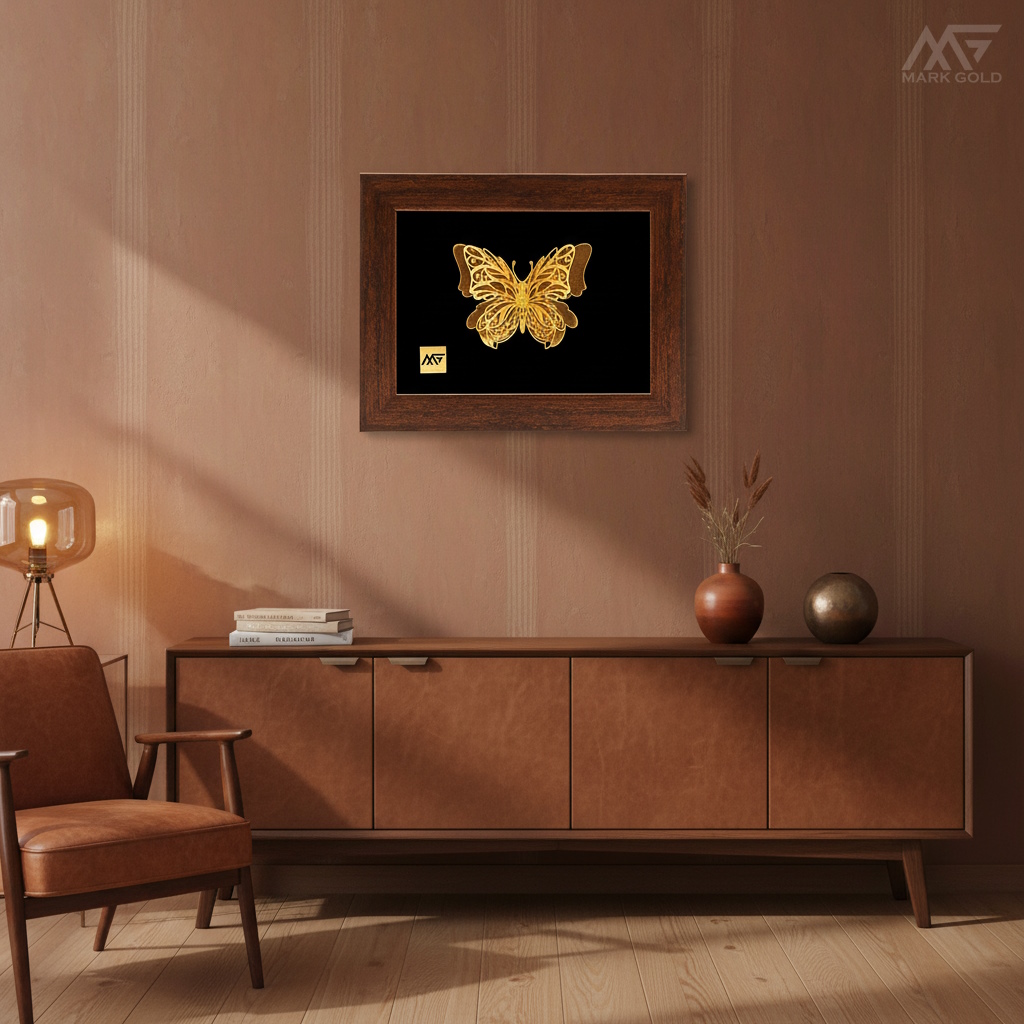 تابلو طلاکوب پروانه