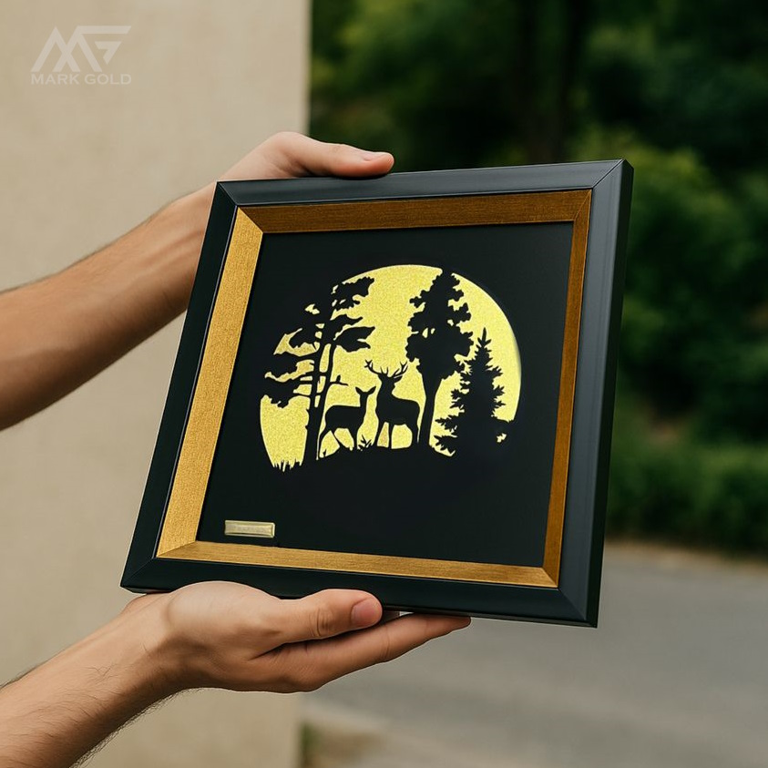 تابلو روکش طلا 24 عیار