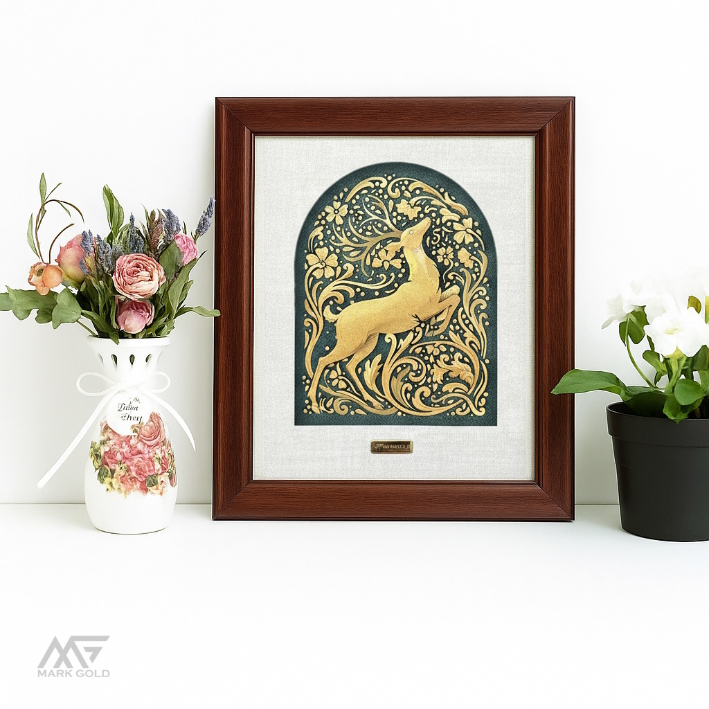 تابلو روکش طلا 