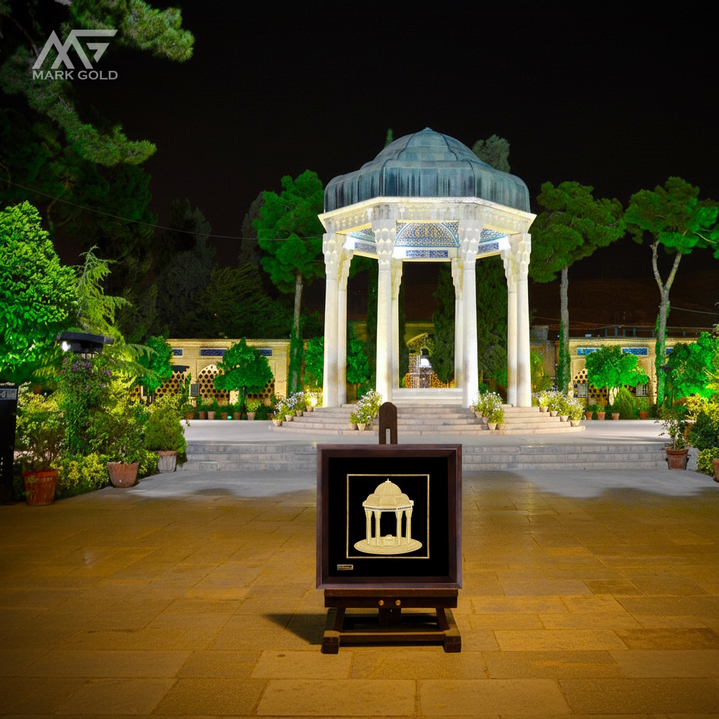 تابلو روکش طلا مارک گلد