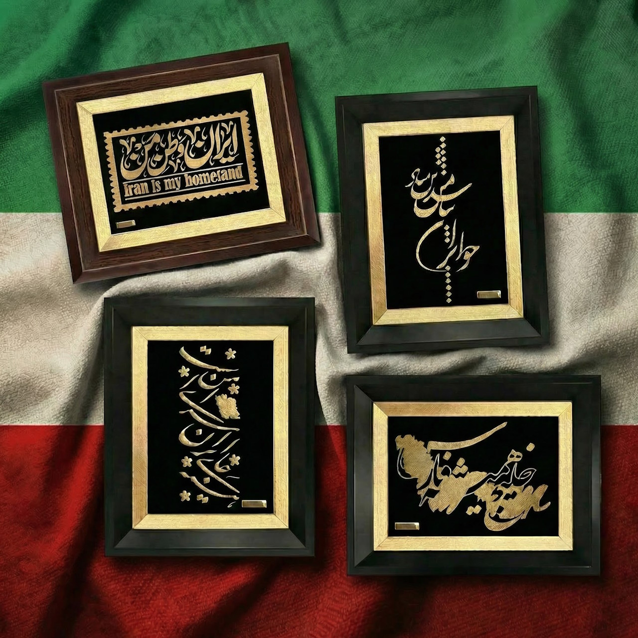 رونمایی از آخرین تابلو روکش طلا ملی ، هدیه ایرانی خاص برای خانه های ایرانی و عاشقان ایران 