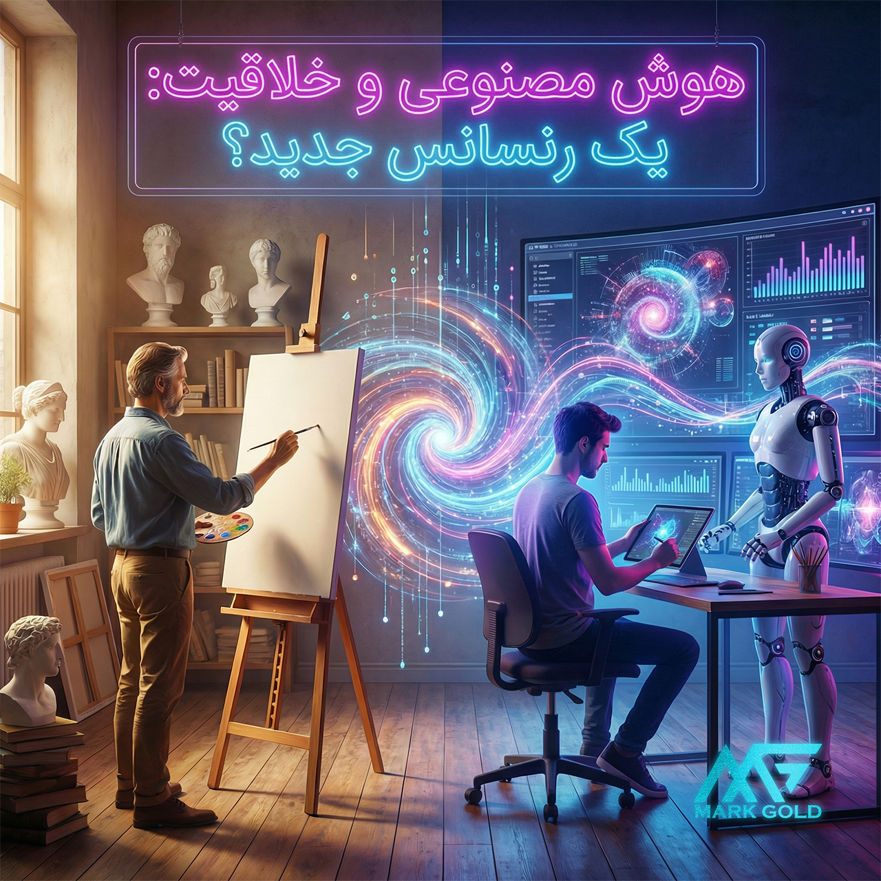 تاثیر هوش مصنوعی بر خلاقیت در جامعه امروزی