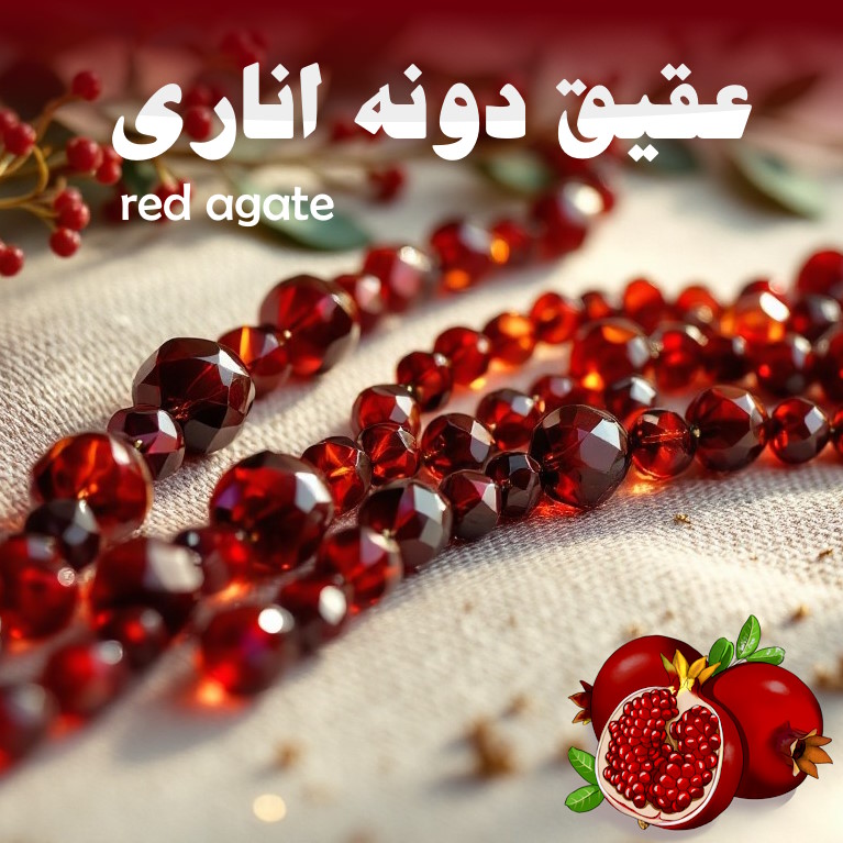 سنگ عقیق دونه اناری چیست؟ راهنمای کامل شناخت، تاریخچه، باورها، کاربردها و بهترین انتخاب ها