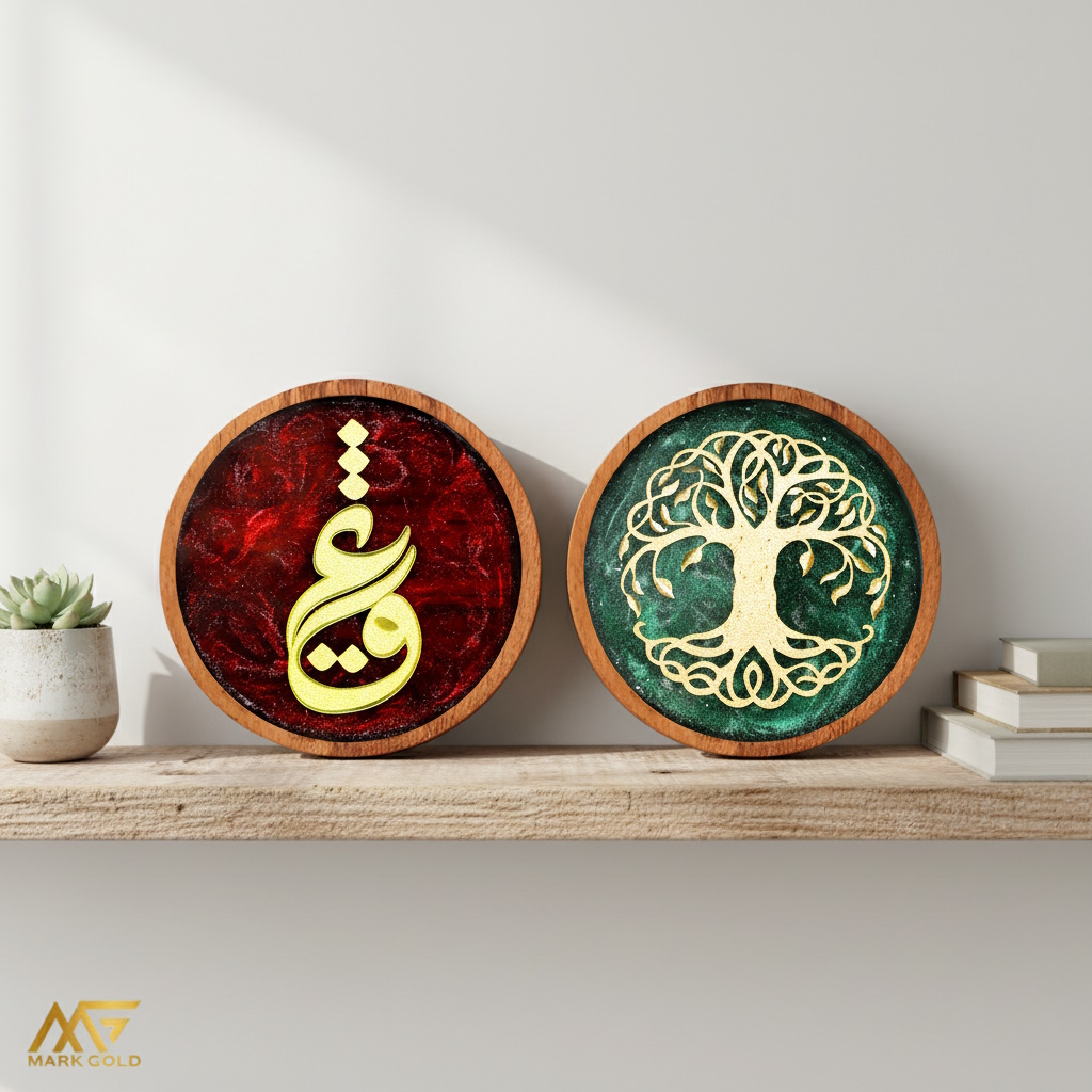 تابلو چوب و رزین روکش طلا؛ هفت انتخاب لوکس برای دکوراسیون و هدیه خاص