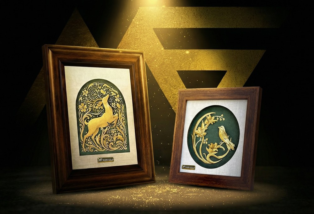 تابلو های طلای 24 عیار  