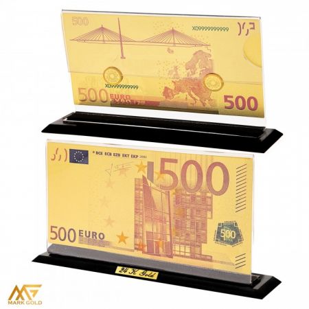 تندیس روکش طلا 500 یورویی