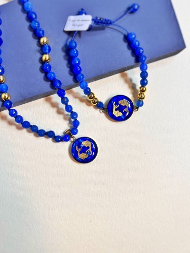 دستبند روکش طلا سری دیانا ماه تولد اسفند