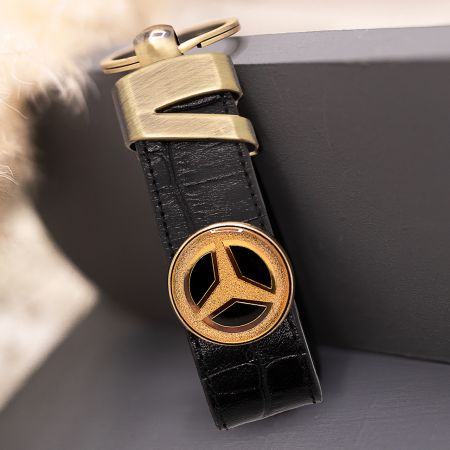 جاکلیدی روکش طلا طرح بنز Benz