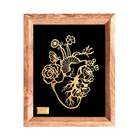 تابلو روکش طلا طرح زندگی سری بامبو