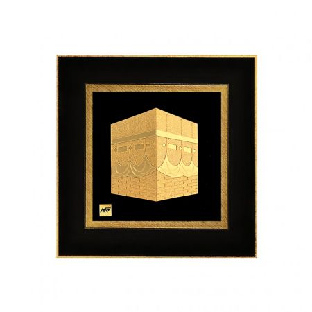 تابلو روکش طلا طرح کعبه