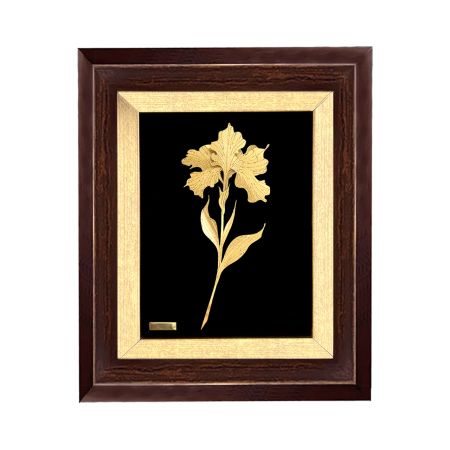 تابلو روکش طلا طرح آلاله