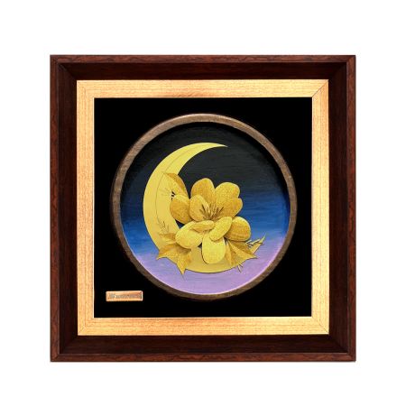 تابلو روکش طلا طرح مهسان