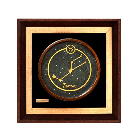 تابلو روکش طلا صورت فلکی ماه تولد اردیبهشت