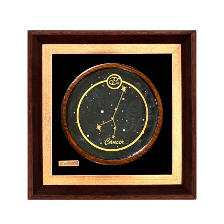  تابلو روکش طلا صورت فلکی ماه تولد تیر