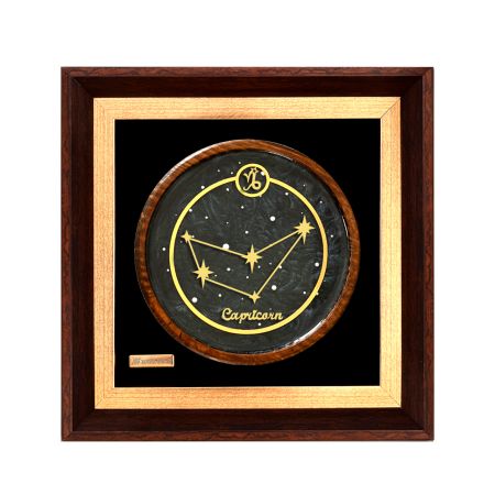 تابلو روکش طلا صورت فلکی ماه تولد دی