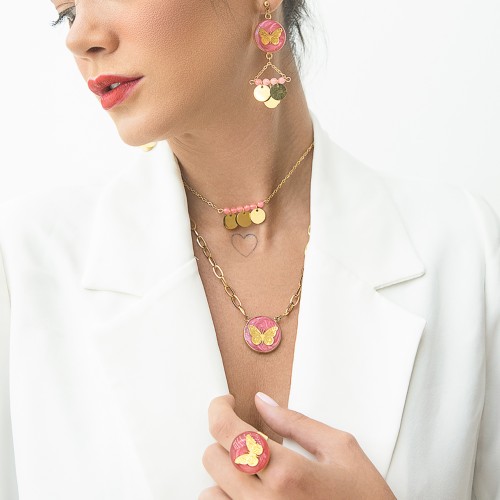 گردنبند دخترانه روکش طلا طرح رها