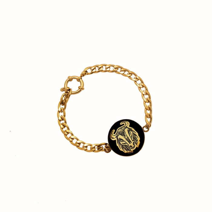 دستبند روکش طلا ماه تولد اردیبهشت سری رویال