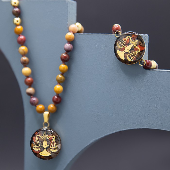 گردنبند دخترانه روکش طلا سری دیانا ماه تولد مهر