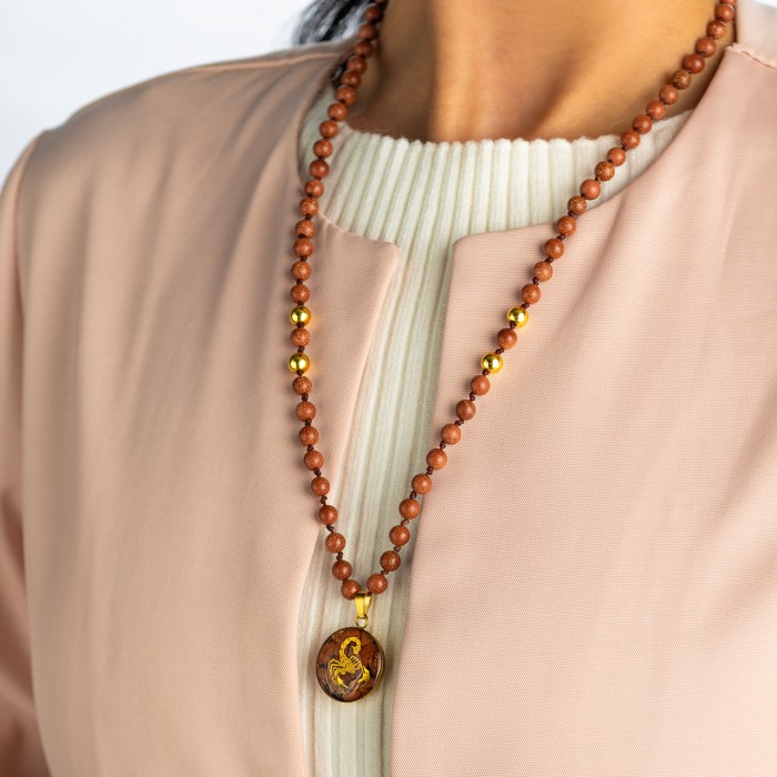 گردنبند دخترانه روکش طلا سری دیانا ماه تولد آبان