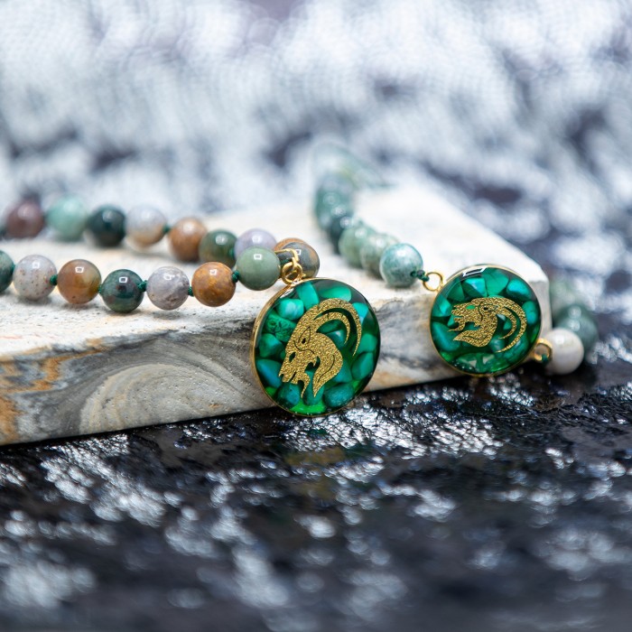 دستبند روکش طلا نماد ماه تولد دی سری کلاسیک