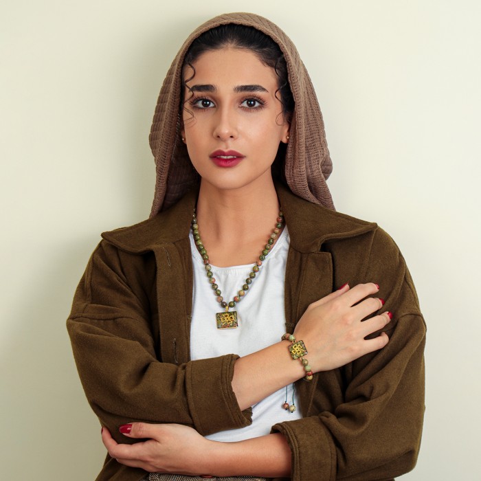 گردنبند دخترانه روکش طلا طرح شبدرچهار برگ