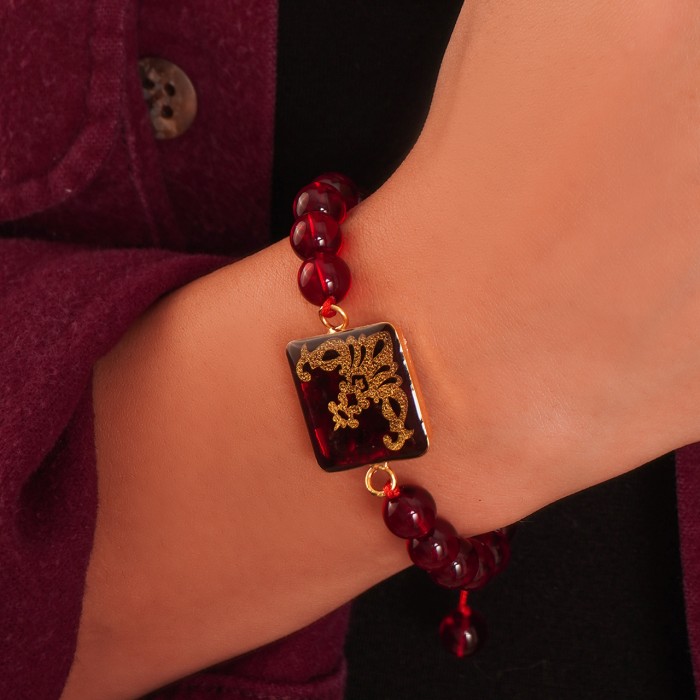 گردنبند دخترانه روکش طلا طرح گلوریا