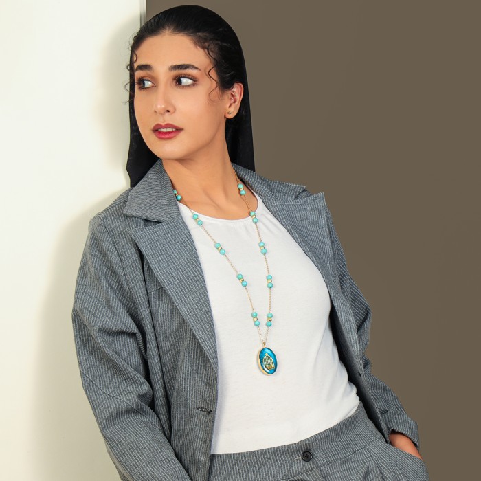 گردنبند دخترانه روکش طلا طرح مرغ آمین 2