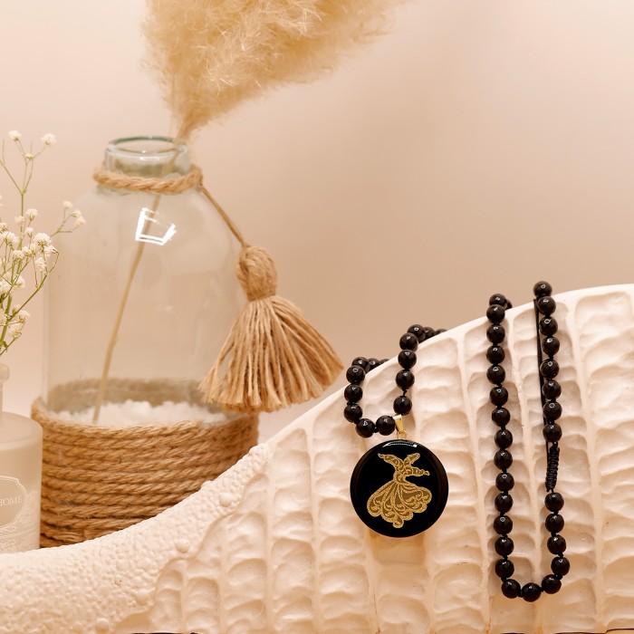 گردنبند روکش طلا طرح رقص سماع