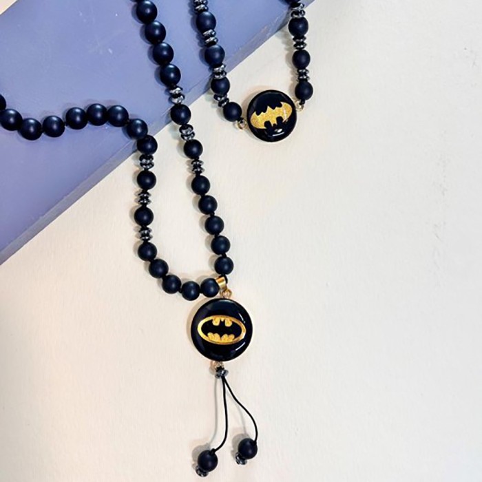 گردنبند روکش طلا طرح بتمن