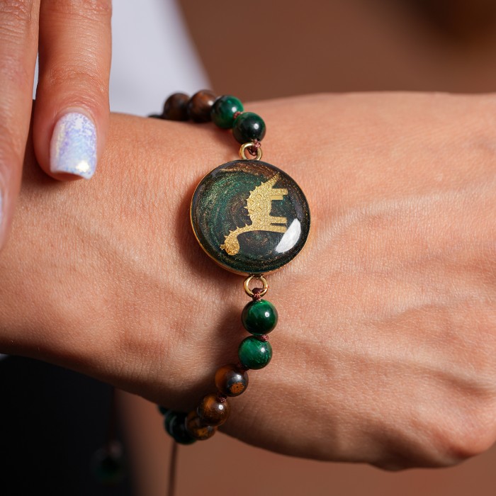 دستبند دخترانه روکش طلا طرح دایناسور