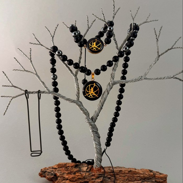 گردنبند روکش طلا طرح جردن