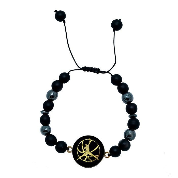 دستبند روکش طلا طرح جردن