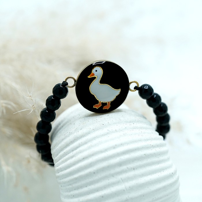 گردنبند دخترانه روکش طلا طرح اردک