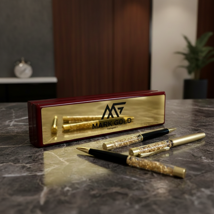 خودکار ورق طلا رنگ مشکی