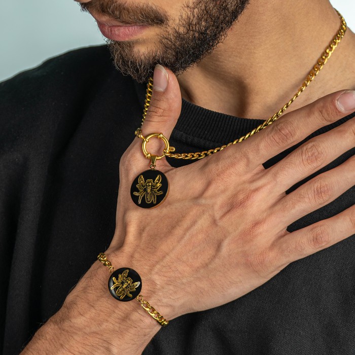 گردنبند  روکش طلا ماه تولد آبان سری رویال