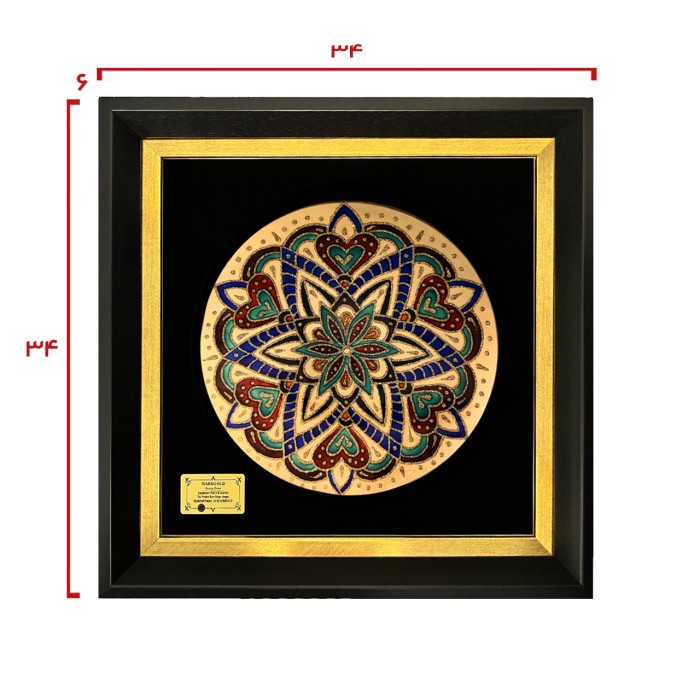 تابلو ورق طلا سری ماهک 12