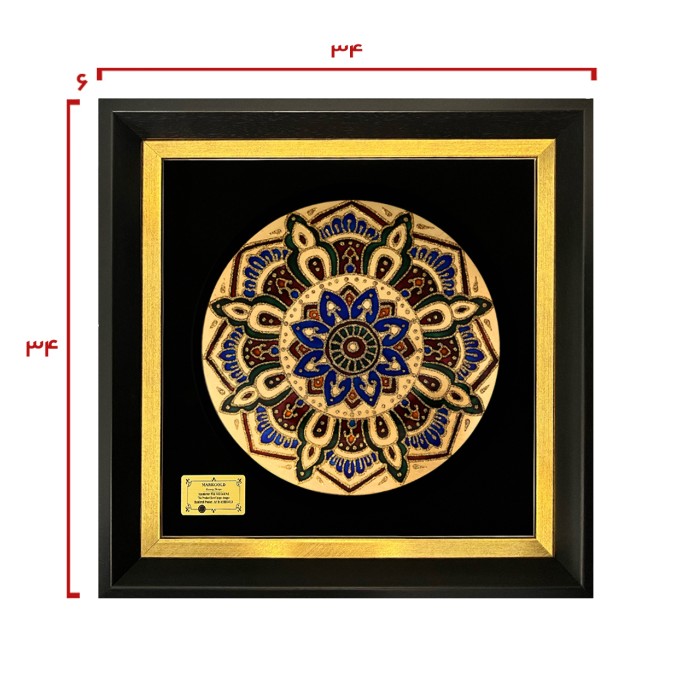 تابلو ورق طلا سری ماهک 14