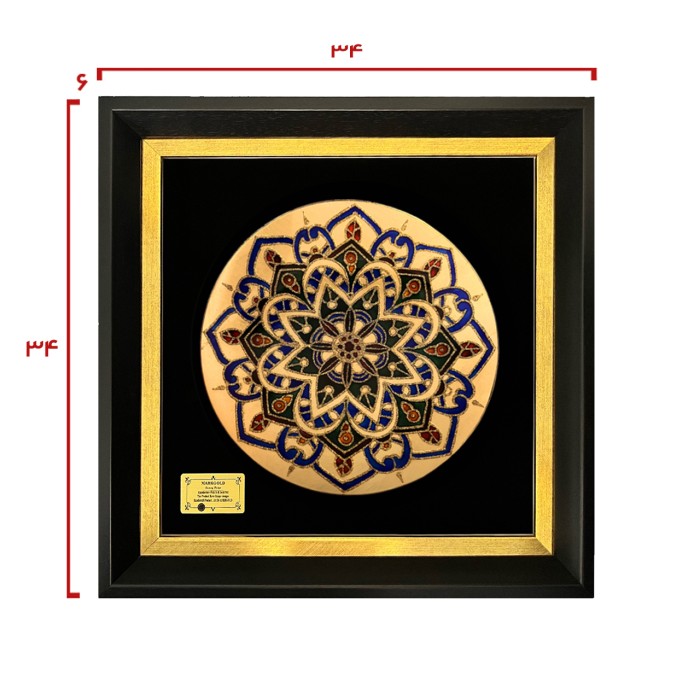 تابلو ورق طلا سری ماهک طرح 15