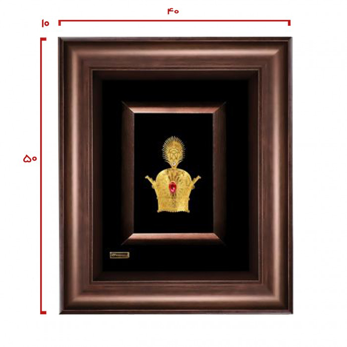 تابلو روکش طلا تاج سه بعدی 