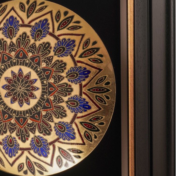 تابلو بشقاب ورق طلا سری شاهان طرح 13