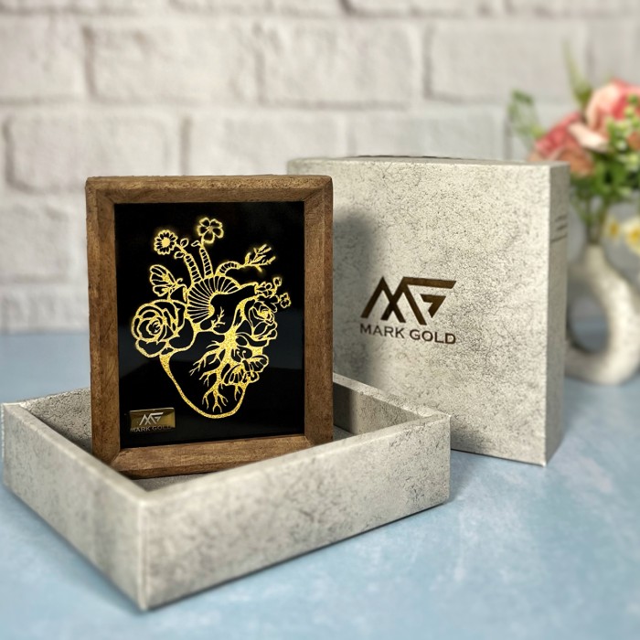 تابلو روکش طلا طرح زندگی سری بامبو