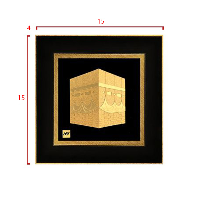 تابلو روکش طلا طرح کعبه