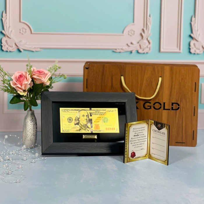 تابلو فانتزی طلاکوب دلار