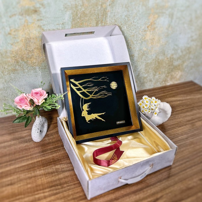 تابلو فانتزی طلاکوب گیسو