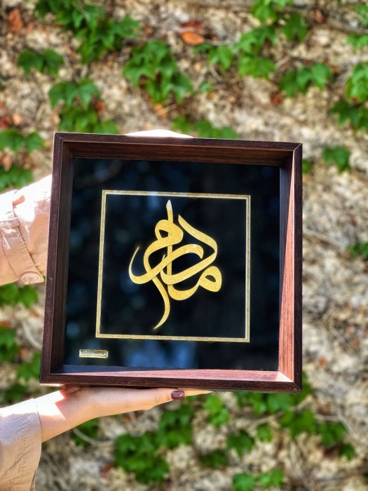 تابلو ورق طلا مادرم 