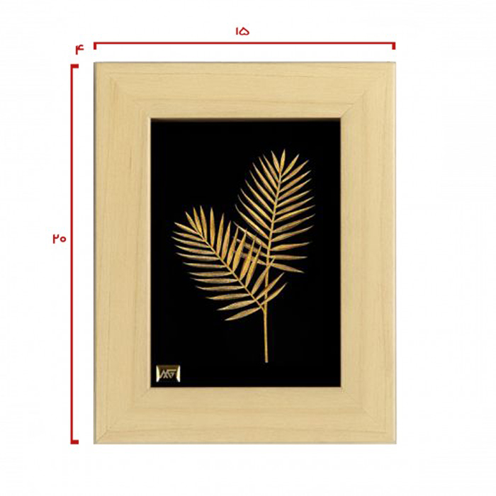 تابلو روکش طلا نخل بهشتی تاینی