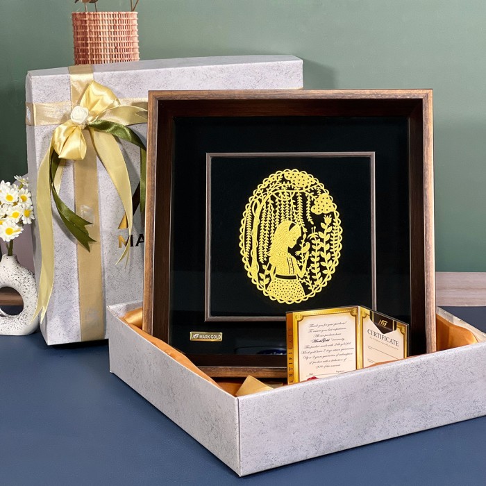 تابلو روکش طلا طرح پردیس