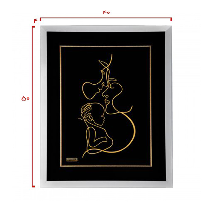 تابلو روکش طلا مینیمال 3